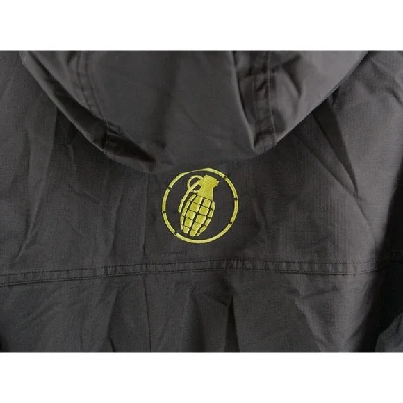 Grenade Fatigue Project Snowboard Ski Snow Hooded Jacket‎ Black Mens LARGE